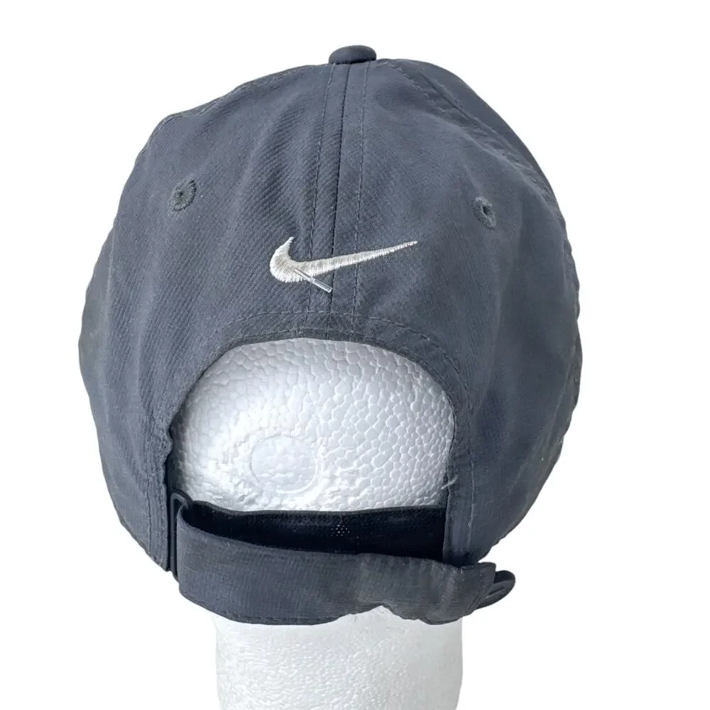 Nike Legacy 91 Dri-Fit Baseball Cap‎ Mens Gray Logo Adjustable Strapback Hat - Picture 4 of 13